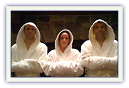 Rob Duffin, Tanisha Rodgers, Bo Landsem - Getting ready to relax in the hot tub - May 2010 Corporate Retreat